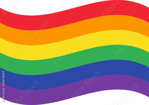 LGBT rainbow flag with love  concept of love equality  pride month design concept.