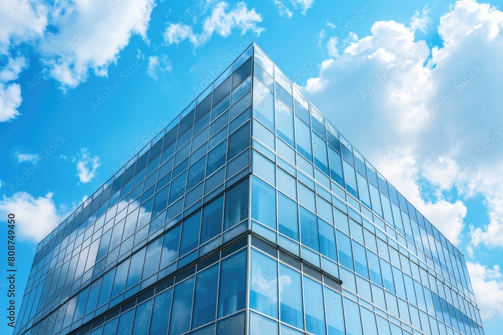 New Office Building. Modern Exterior for Business and Company in Urban Setting New Office Building. Modern Exterior for Business and Company in Urban Setting