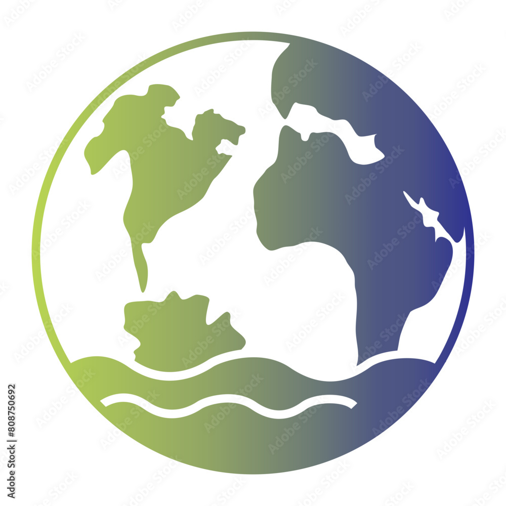 Global Warming icon on gradient style. the environment icon Global Warming icon on gradient style. the environment icon