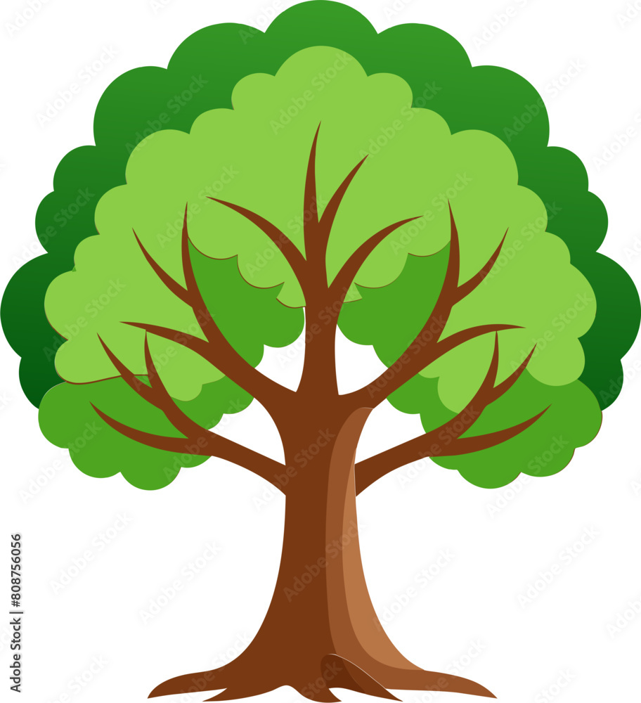 Obraz premium oak tree illustration