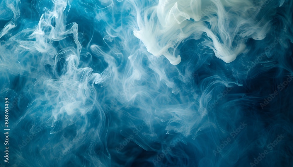 Enigmatic Blue and White Smoke Patterns