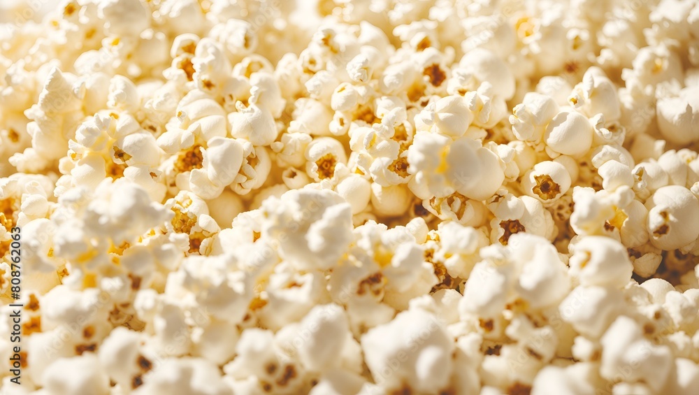 popcorn storm on white background popcorn storm on white background