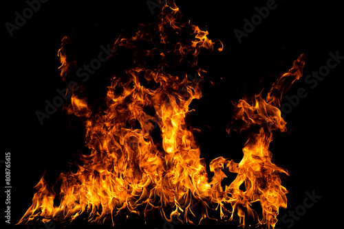 Blaze fire flame texture for banner background.