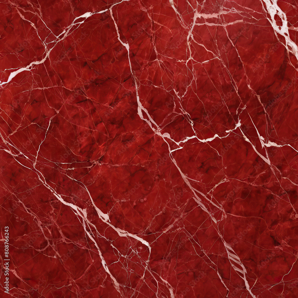 Fototapeta premium Red marble background. Texture illustration for design of floors, countertops, wall tiles.