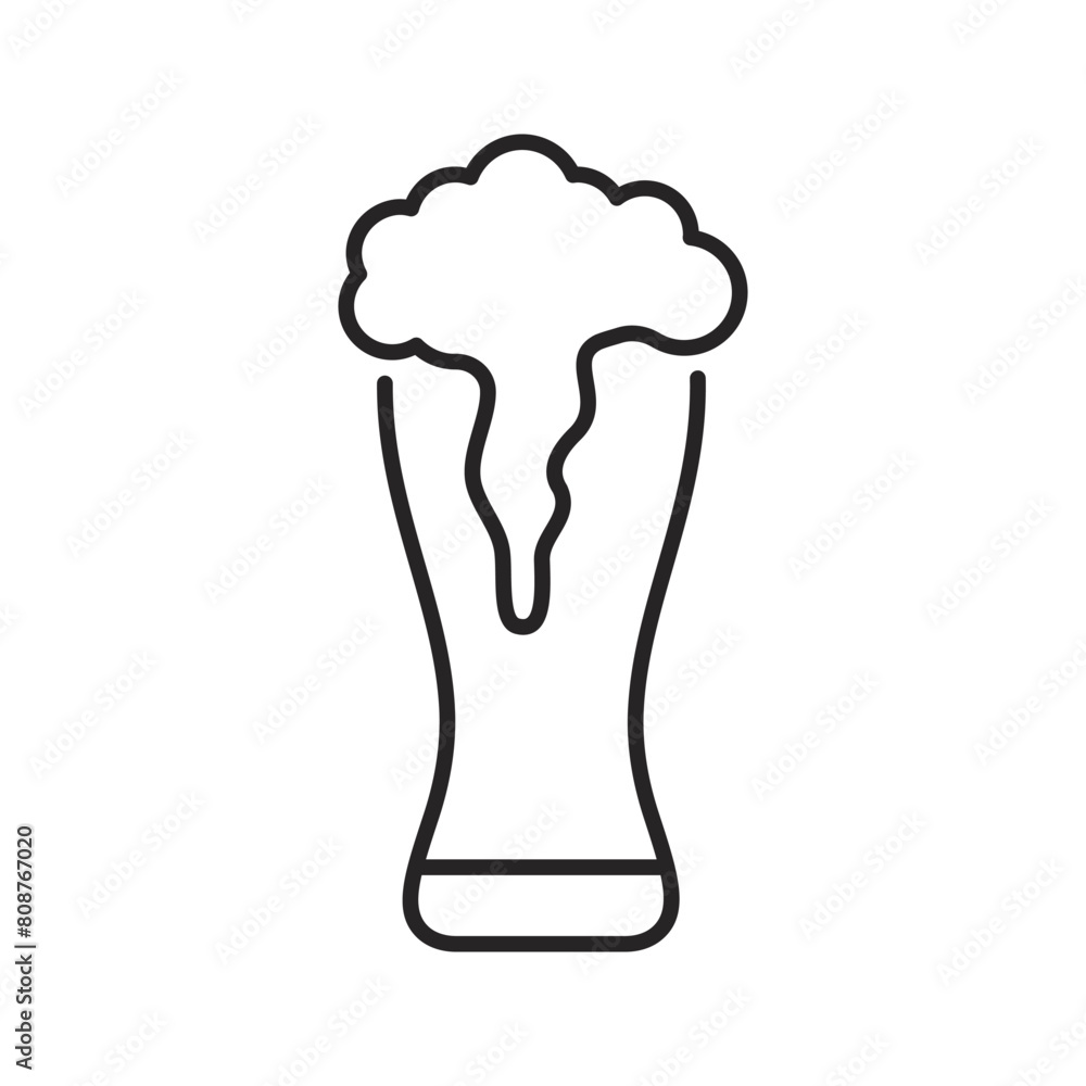 Beer Line Icon. Contains such Icons as Barrel, Six-pack, Keg, Signboard, Mug, drinks. Alcohol pub or bar glass. Two glasses of beer toasting creating splash on white background. Beer Line Icon. Contains such Icons as Barrel, Six-pack, Keg, Signboard, Mug, drinks. Alcohol pub or bar glass. Two glasses of beer toasting creating splash on white background.