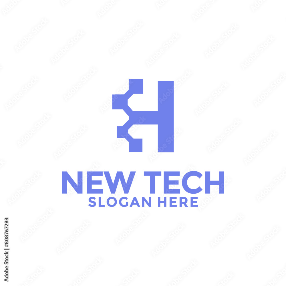 Initials H Technology logo, Modern Tech Initial logo template Initials H Technology logo, Modern Tech Initial logo template