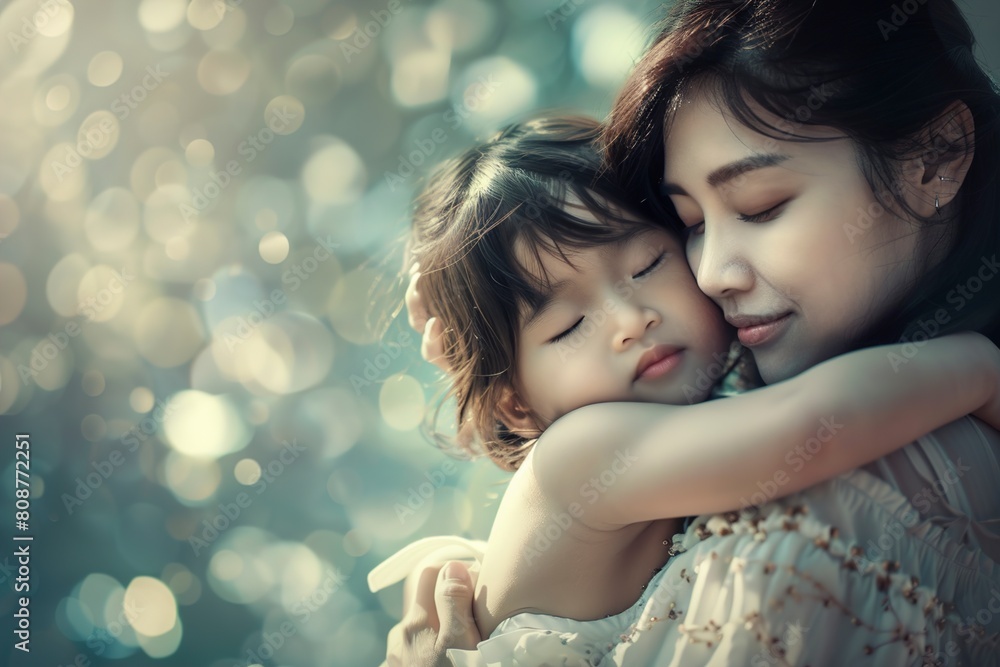 Woman Holding Small Child Woman Holding Small Child