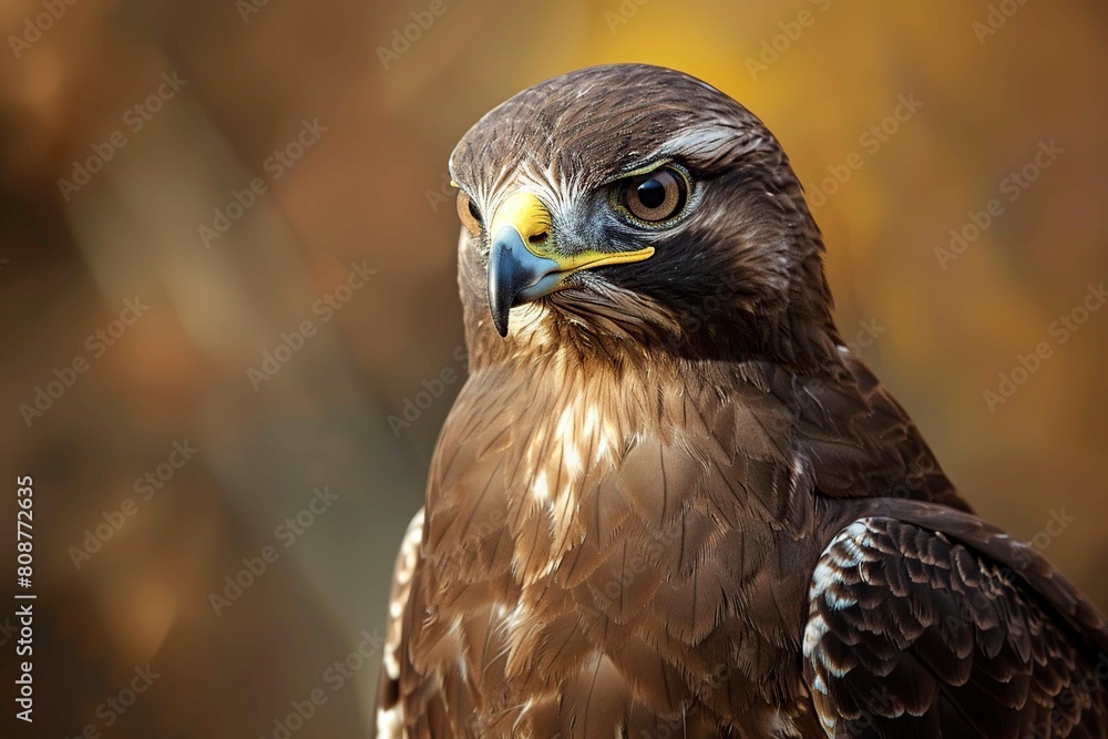 Close-up of Common Buzzard Buteo Buteo Close-up of Common Buzzard Buteo Buteo