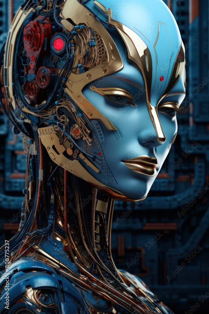 Futuristic robot woman: realistic hyper-detailed portraits Futuristic robot woman: realistic hyper-detailed portraits