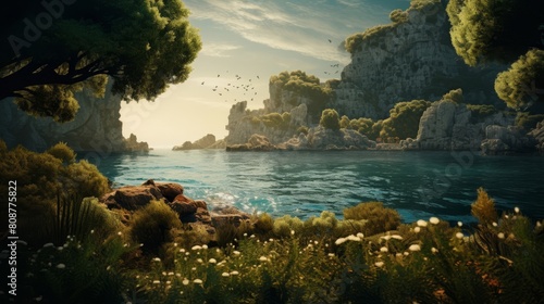 Circe's island: Enchantment turns men into animals © javier