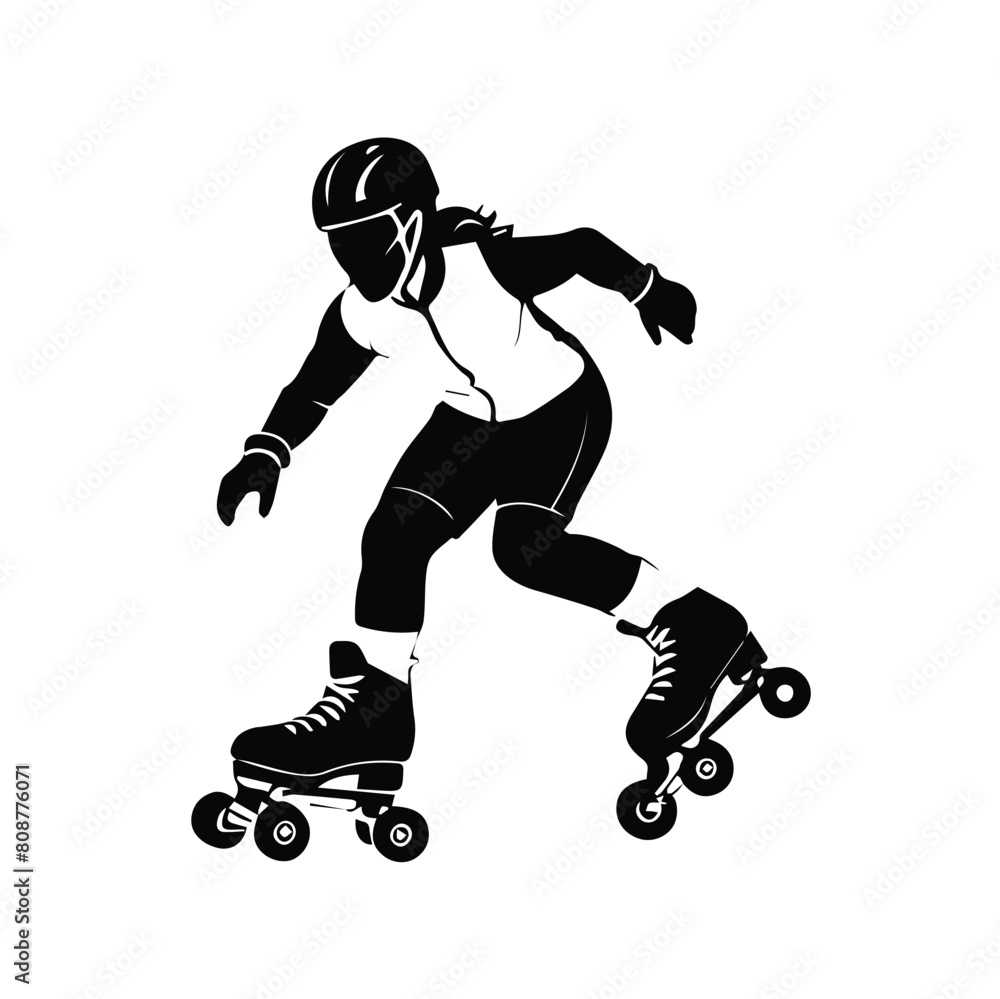 skate vector silhouette design logo