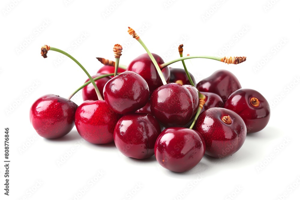 cherry, sweet cherry Isolated on white background cherry, sweet cherry Isolated on white background