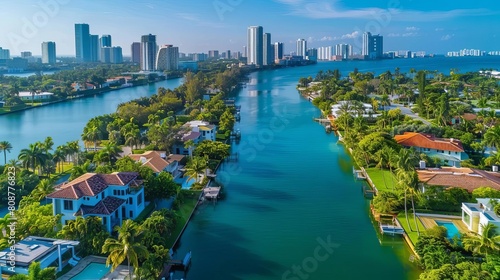 neighborhood community in Florida Luxury houses in Miami modern home