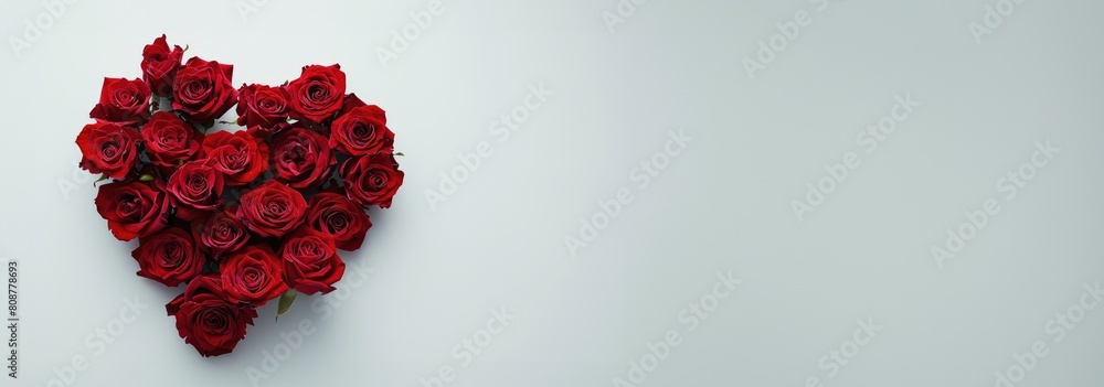 Elegant Red Roses Heart Display Elegant Red Roses Heart Display