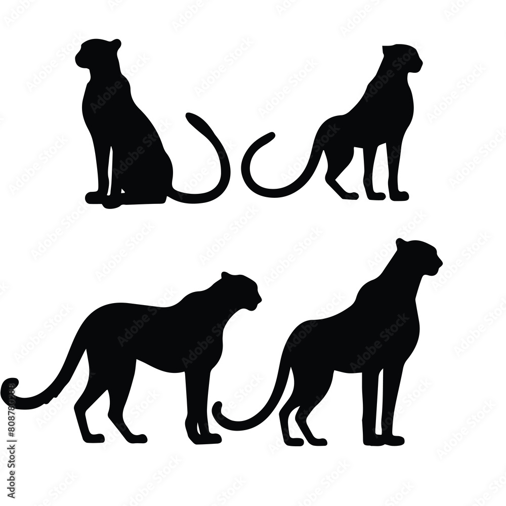 leopard download vector silhouette design logos