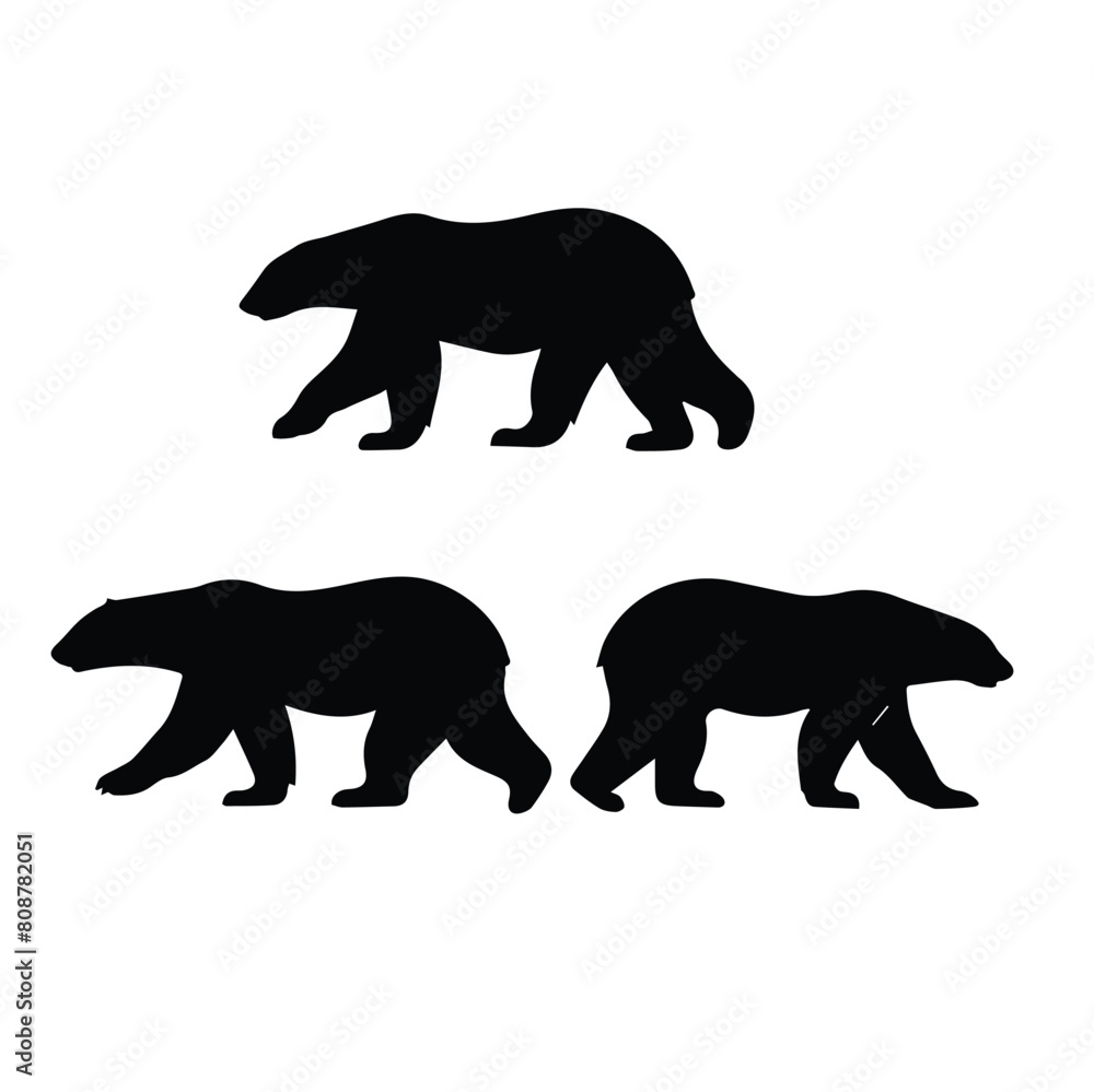 bear download vector silhouette design logos