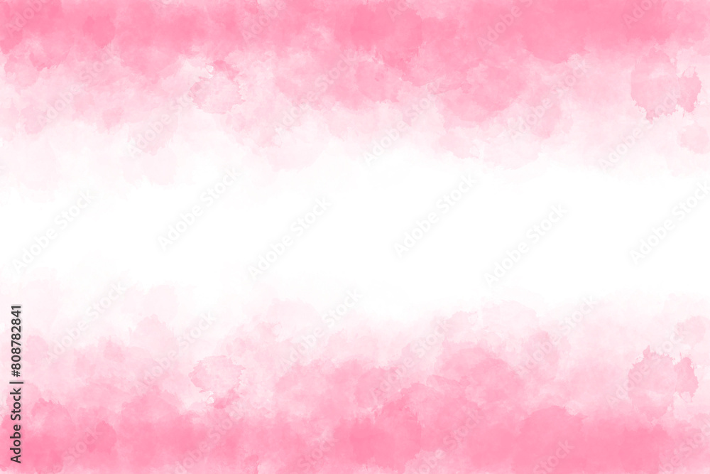 Abstract pink watercolor on transparent background texture on white, hand painted on paperpink. Abstract pink watercolor on transparent background texture on white, hand painted on paperpink.