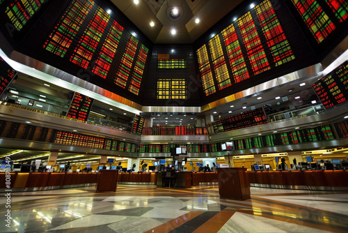 Obraz na płótnie Stock Market, Exchange, Trading, Generative AI w salonie