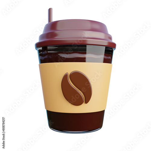 Coffe Drinks 3D Illustration (ID: 808784217)