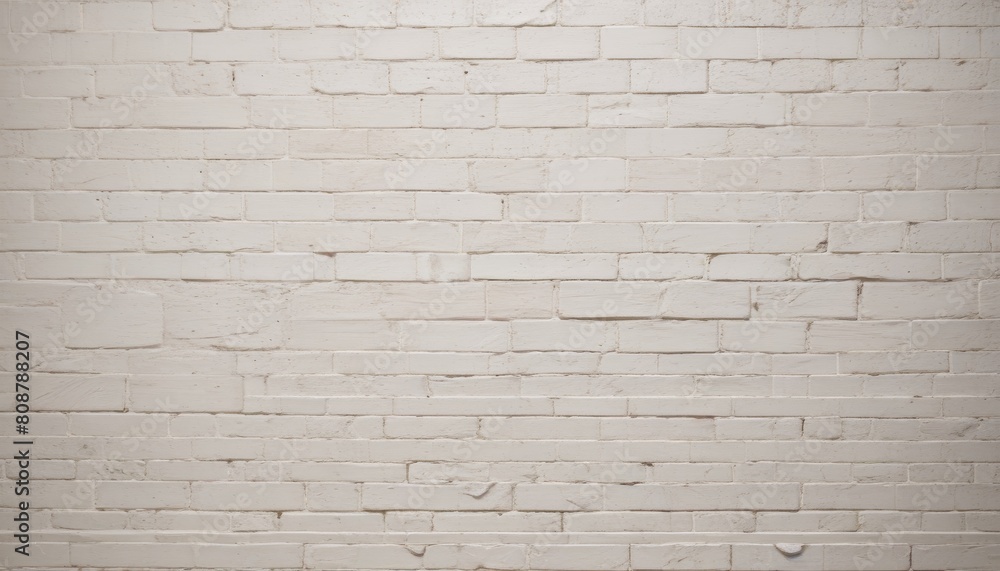 Fototapeta premium Abstract texture stained stucco, light Gray, old White brick wall background Horizontal textures in the room