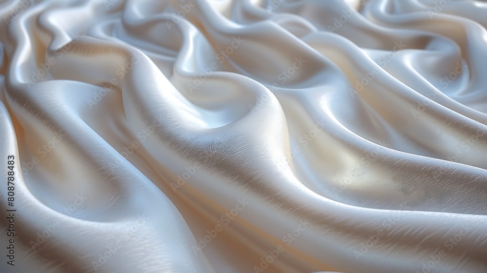A photorealistic depiction of white velvet, with a focus on the plush and gentle folds that reflect purity and tranquility. A photorealistic depiction of white velvet, with a focus on the plush and gentle folds that reflect purity and tranquility.