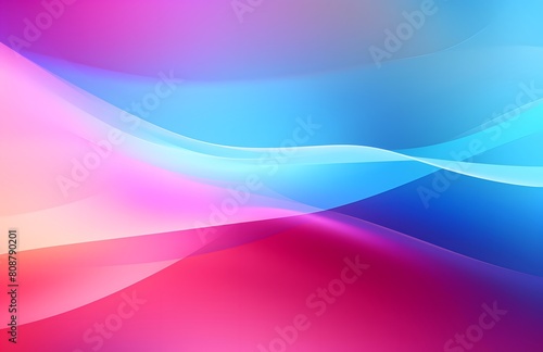 Abstract background wallpaper with amorphous colorful panoramic waves Abstract background with a red and blue wave Generative AI 