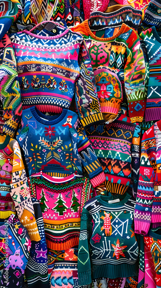 Riot of Color and Fun: An Assortment of Hilarious, Over-the-Top Ugly Sweater Designs