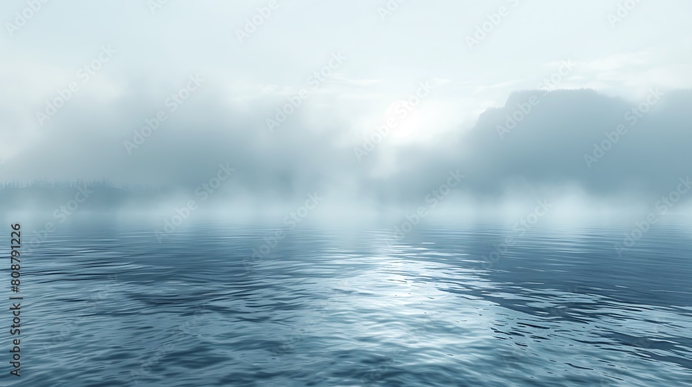 A serene landscape engulfed in soft, swirling white mist, creating a dreamlike atmosphere with faint silhouettes in the background. A serene landscape engulfed in soft, swirling white mist, creating a dreamlike atmosphere with faint silhouettes in the background.