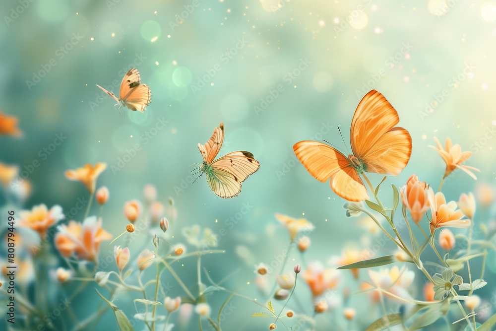 butterfly on a meadow butterfly on a meadow