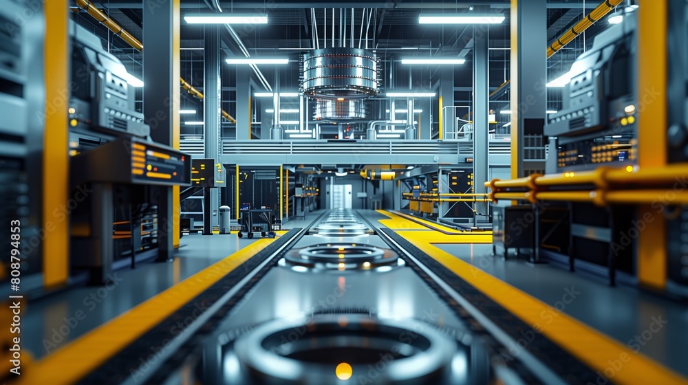 Modern Factory Complex: Industrial Manufacturing Plant Modern Factory Complex: Industrial Manufacturing Plant