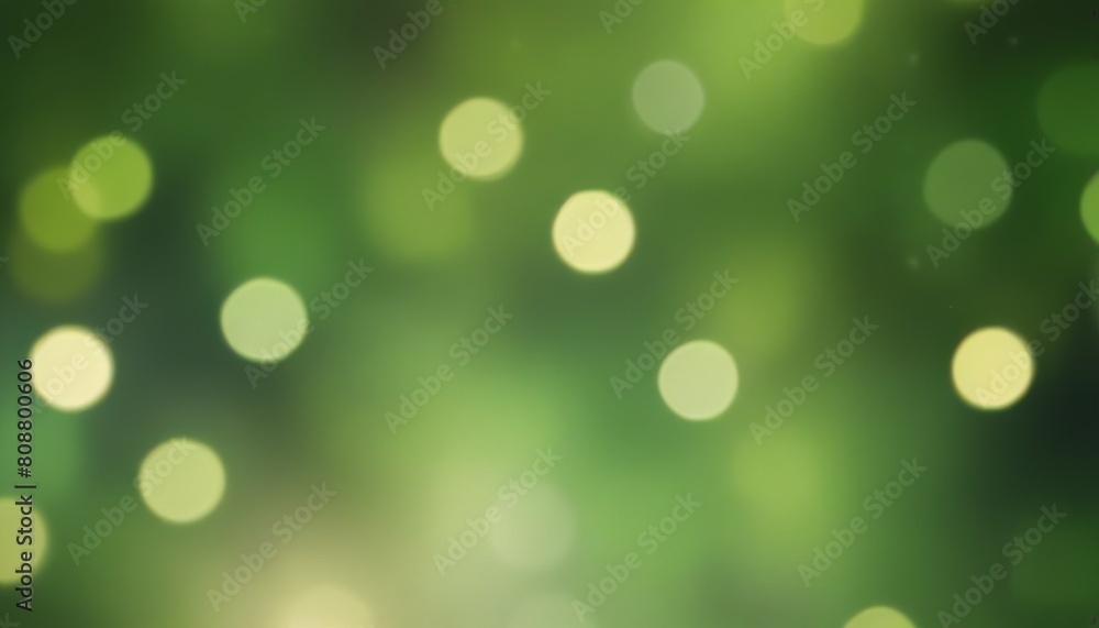 Obraz premium green blurred bokeh background illustration