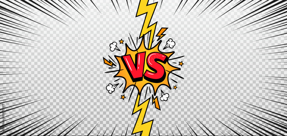 Fotografie Comic versus background