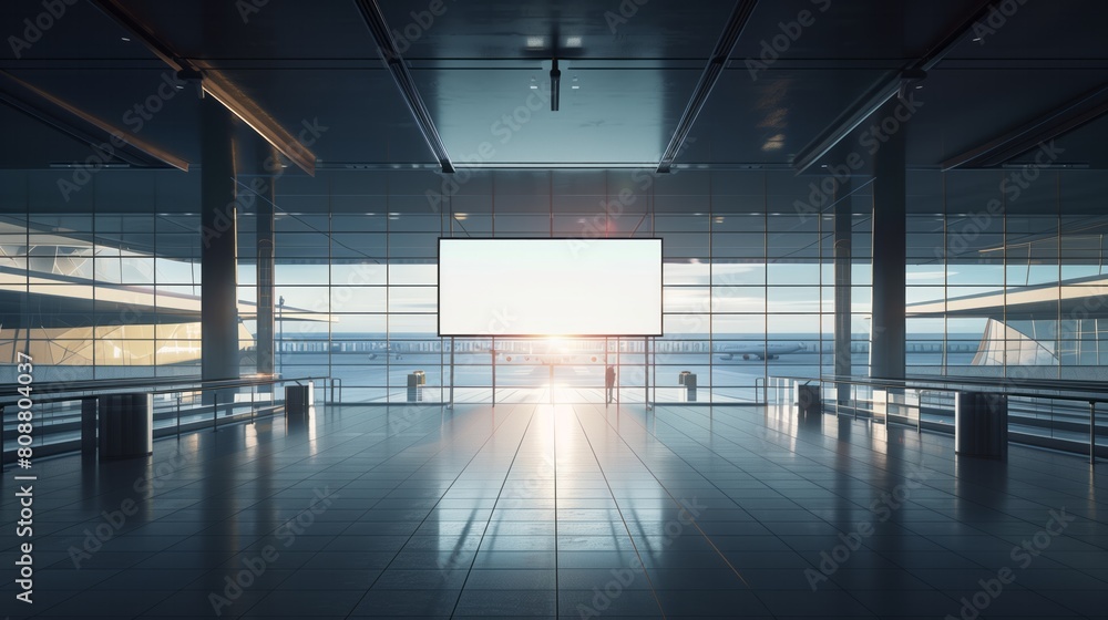 Runway Vista: Captivating View of the Runway from Inside the Airport Runway Vista: Captivating View of the Runway from Inside the Airport