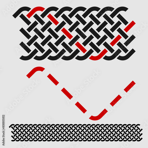 Celtic style seamless pattern. Vector illustration