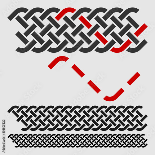 Celtic style seamless pattern. Vector illustration