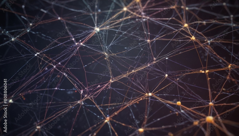 Fototapeta premium Structural connection of information. Data transfer in network connection. Abstract data background