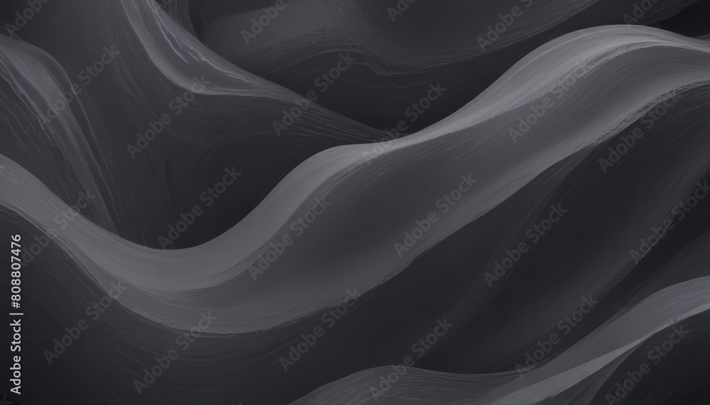 Fototapeta premium unobtrusive colorful modern curvy waves background illustration with dark slate grey, ash grey and dark grey color