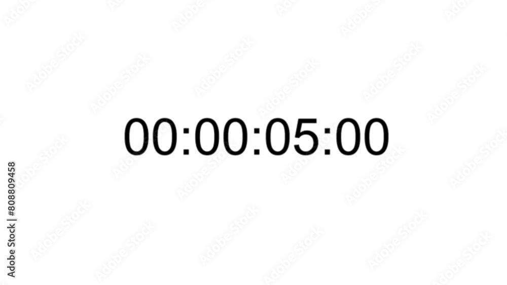 Time countdown of twenty seconds with white background Time countdown of twenty seconds with white background