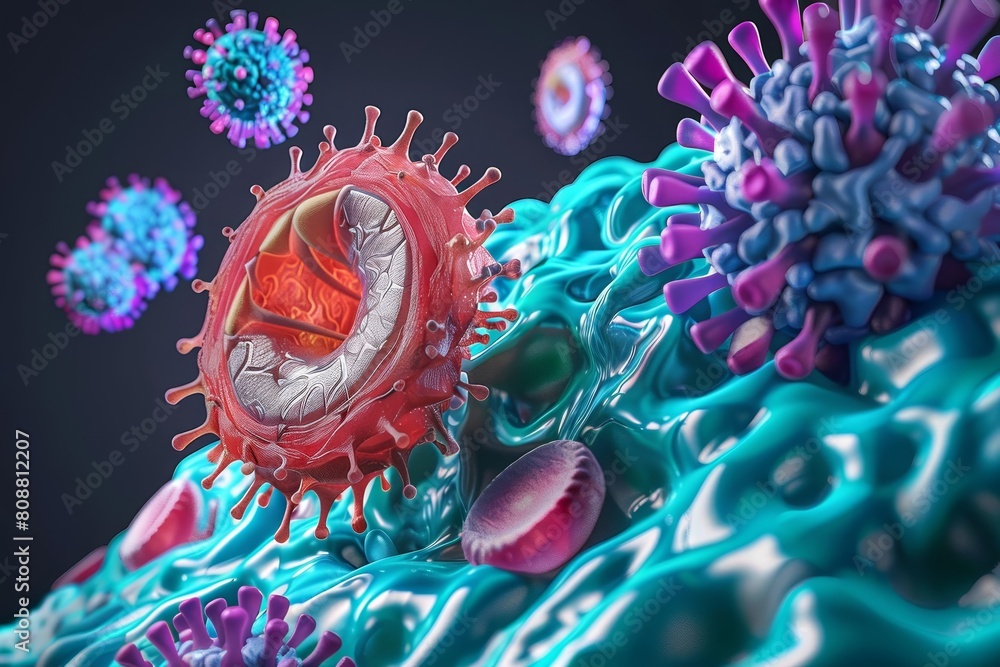 Diagram showing the components of innate immunity Stock Illustration ...