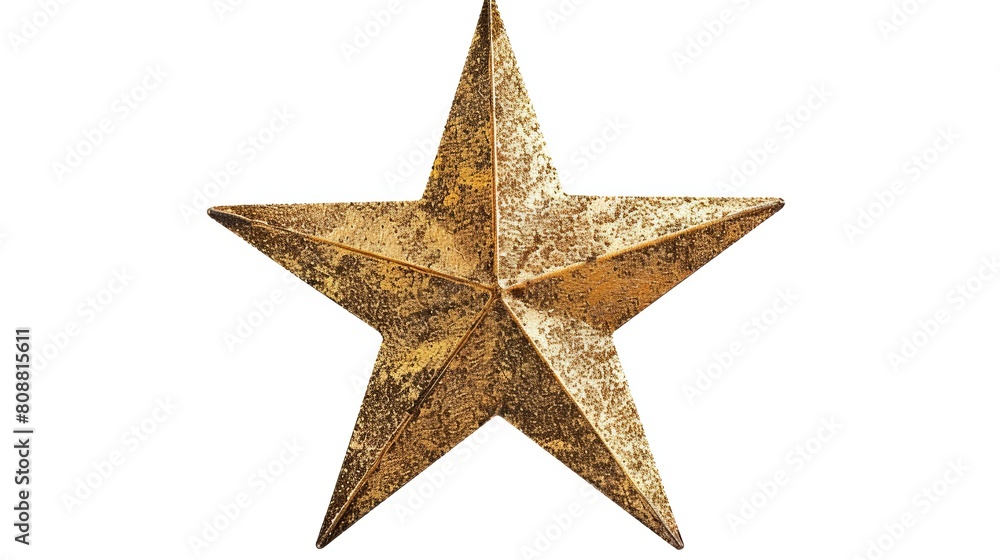 golden star isolated on a white background, clipping path included. golden star isolated on a white background, clipping path included.