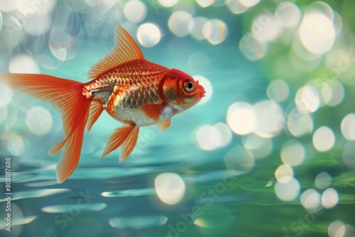 夏をイメージした涼しげな金魚の写真（お祭り・初夏・金魚すくい・アクアリウム） © Maki_Japan