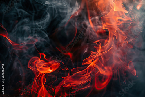 Generative ai on theme of beautiful texture thick smoke for design natural abstract background