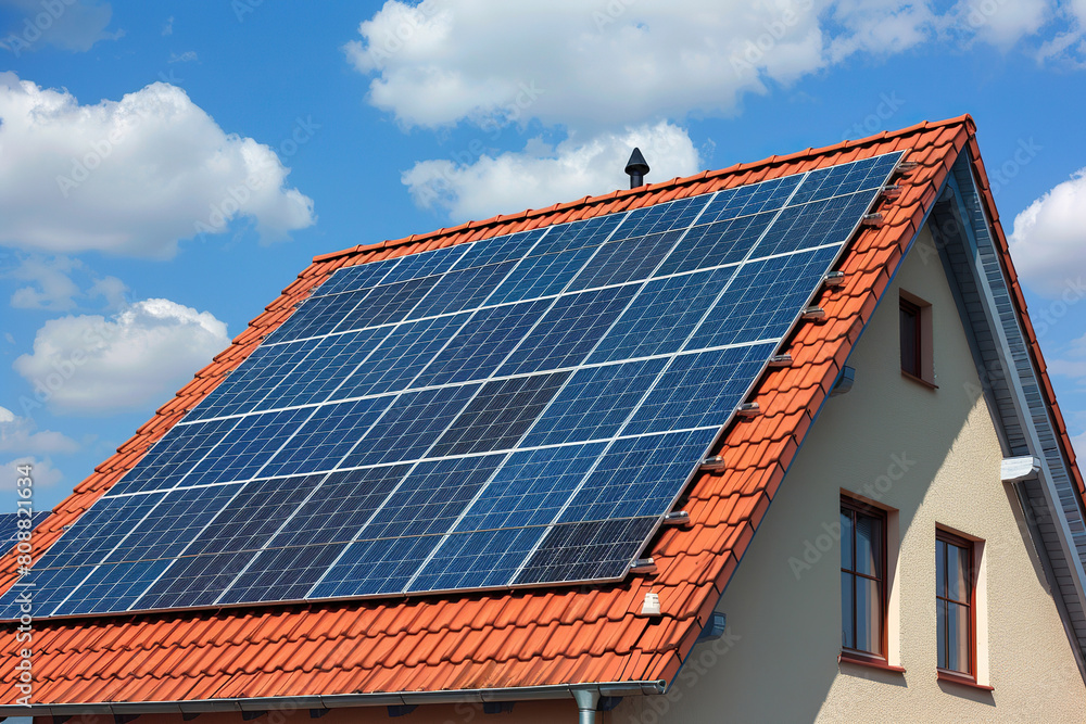 Generative ai on theme of solar cell panels in a photovoltaic power plant, eco renewable power Generative ai on theme of solar cell panels in a photovoltaic power plant, eco renewable power