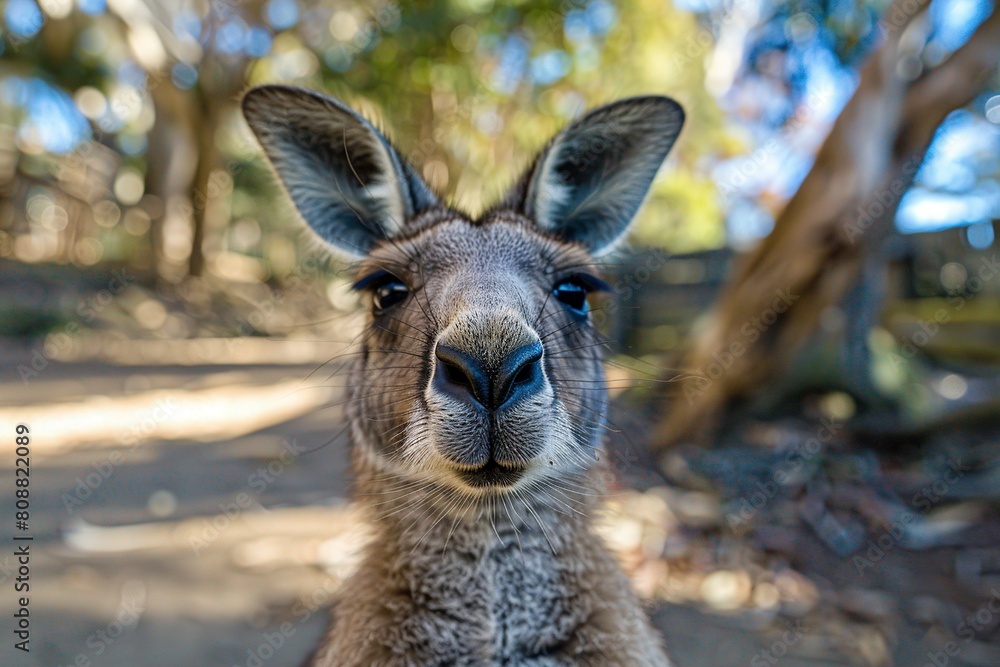 Curious Kangaroo Staring