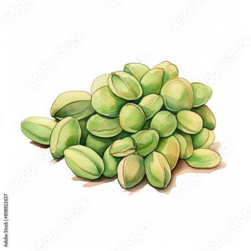 Wallpaper Mural green coffee beans before roasting Torontodigital.ca