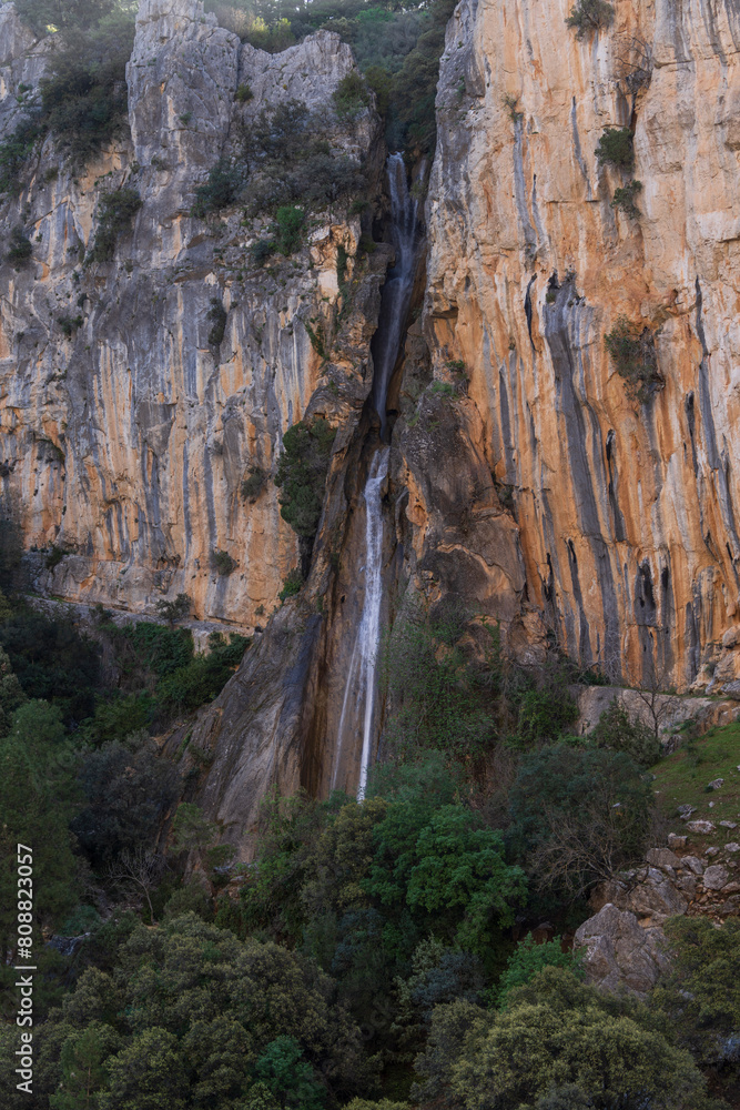 Linarejos Waterfall, Cerrada de Utrero, Natural Park of the Sierras de Cazorla, Segura and Las Villas, Jaén province, Andalusia, Spain