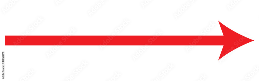 Red Long arrow to the left . vector, isolated. Red arrow isolated on transparency background Red Long arrow to the left . vector, isolated. Red arrow isolated on transparency background