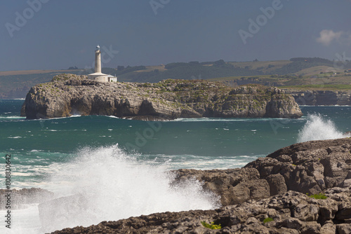 Obraz na płótnie Mouro Island in Santander w salonie