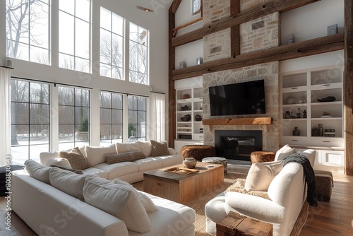 Modern living room studio, Farmhouse Interior Design Style