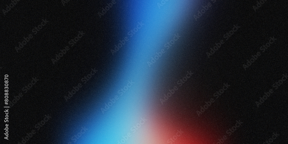 Fotografie Black blue red spot light , texture color gradient rough abstract background , s